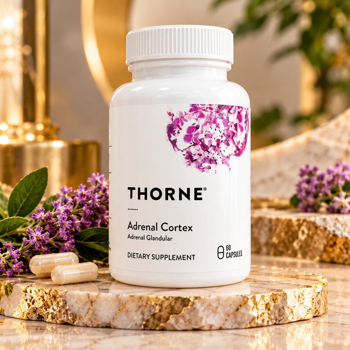 Thorne Adrenal Cortex – 60 Capsules (1 Pack)
