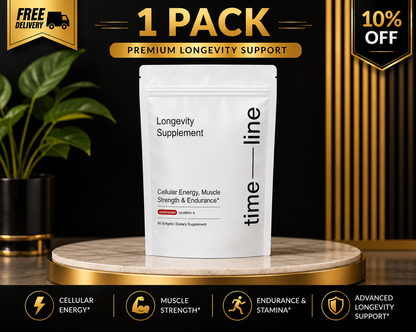 Timeline Longevity Supplement – 1 Pack, 60 Softgels, Urolithin A & Nicotinamide