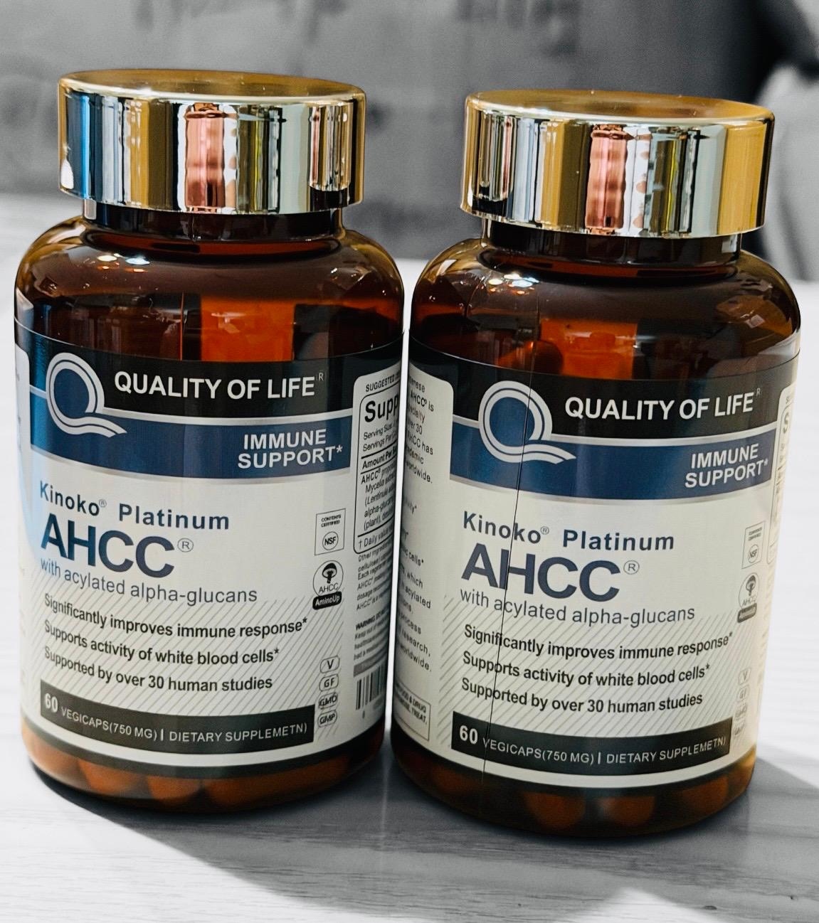 Quality of Life Kinoko Platinum AHCC 750 mg – Dietary Supplement