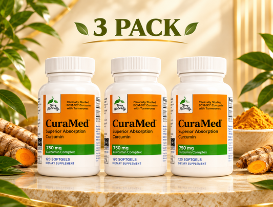 Terry Naturally CuraMed Curcumin 750 mg – 3 Bottle Value Pack