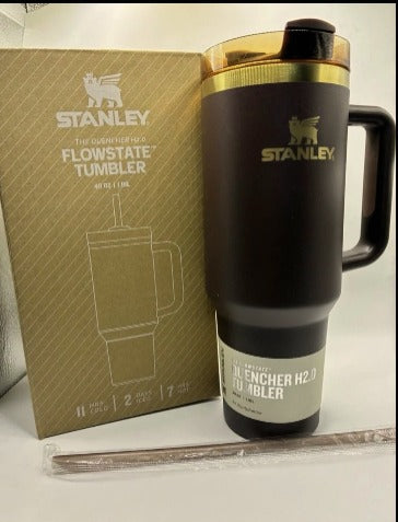 Stanley Chocolate Gold Quencher 40oz Tumbler Flowstate H2.0 Factory Sealed Box