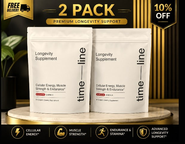 Timeline Longevity Supplement Urolithin A – 2 Pack, 60 Softgels Each
