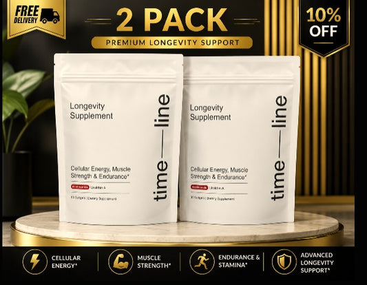 Timeline Longevity Supplement Urolithin A – 2 Pack, 60 Softgels Each